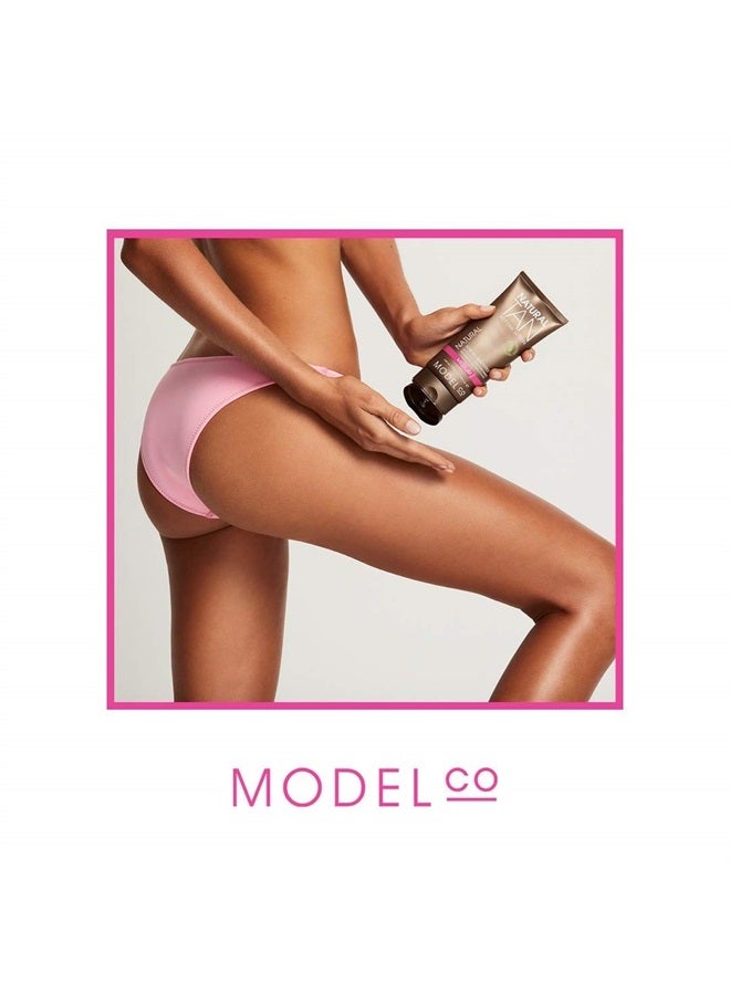ModelCo Instant Sunless Natural-Looking Self-Tanning Lotion - Infused with Argan Oil, Aloe Vera, and Coconut Oil - Perfect for Dry, Sensitive, or Mature Skin - Medium - 5.74 fl oz - Image 5