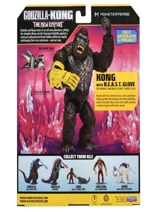 Playmates Godzilla x Kong 6” Kong w/B.E.A.S.T. Glove by Playmates Toys - Image 4
