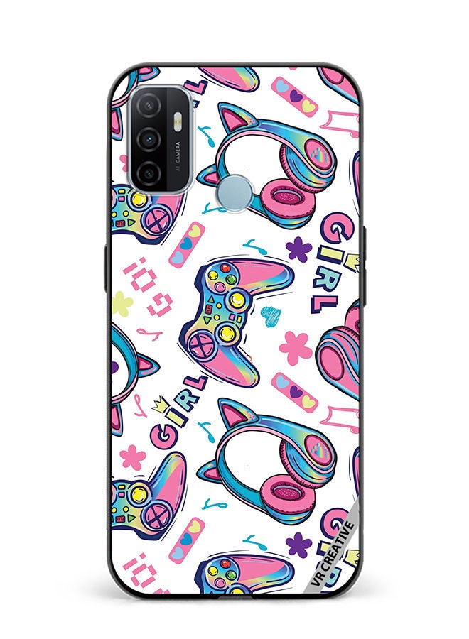VR CREATIVE Protective Case Cover For Oppo A53 Gaming For Girls Design Multicolour - Image 1