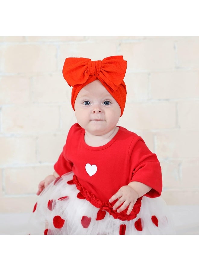 Angla Angla Baby Large Flower Knot Donut Bow Beanie Turban Hat Cap  - Image 3