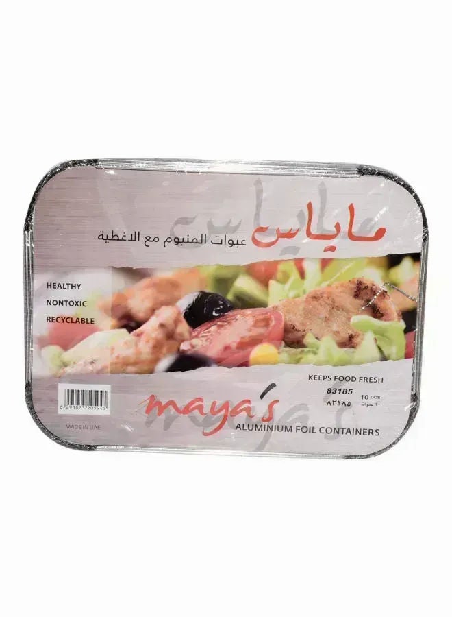 Aluminium Foil Containers, S, 10 Pcs, 10'S SMALL, 8342/420 CC