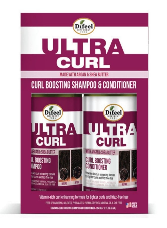 Difeel Ultra Curl 2-PC Curl Enhancing Shampoo & Conditioner Gift Set - Includes Shampoo 12 oz & Conditioner 12 oz in a Gift Box - Image 1