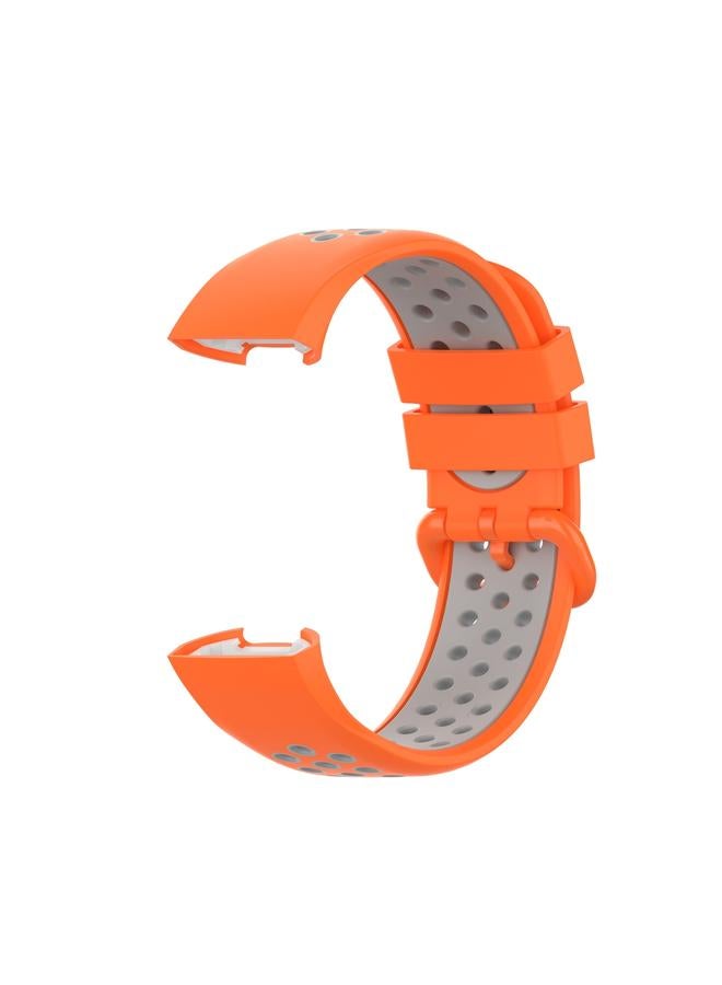 erorex Replacement Band For Fitbit Charge 4 / Charge 3 / Charge 3 SE Watch Button Two Colors Silicone Replacement Strap Watchband - Image 3