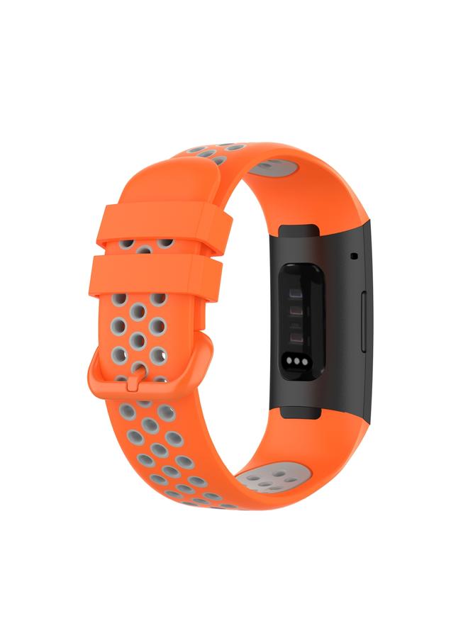 erorex Replacement Band For Fitbit Charge 4 / Charge 3 / Charge 3 SE Watch Button Two Colors Silicone Replacement Strap Watchband - Image 5