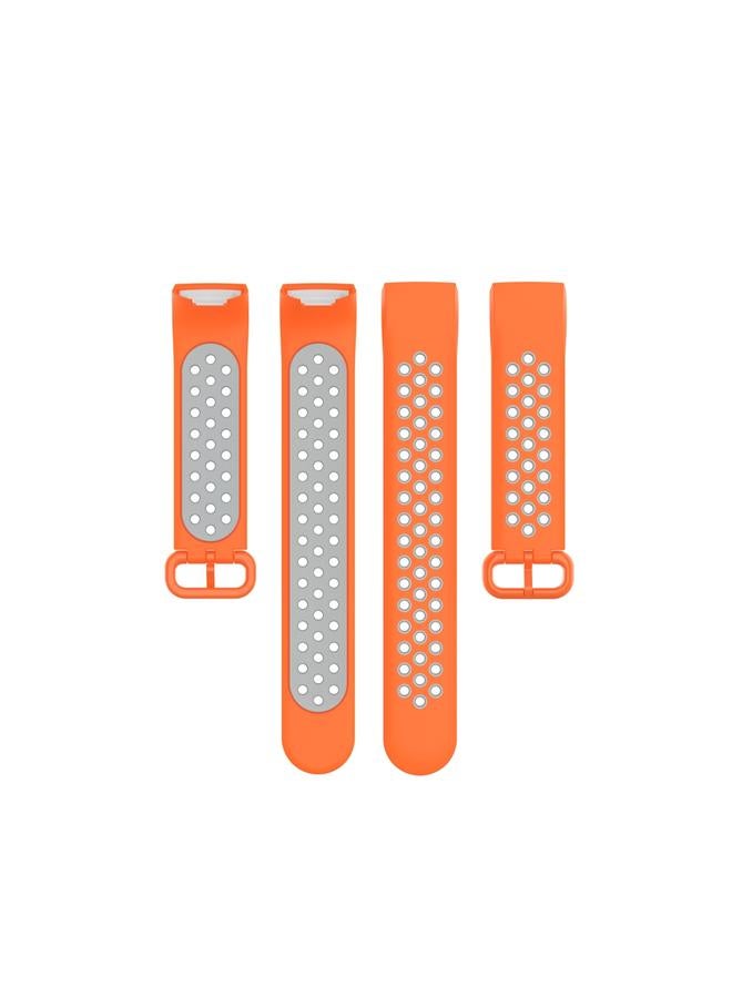 erorex Replacement Band For Fitbit Charge 4 / Charge 3 / Charge 3 SE Watch Button Two Colors Silicone Replacement Strap Watchband - Image 4