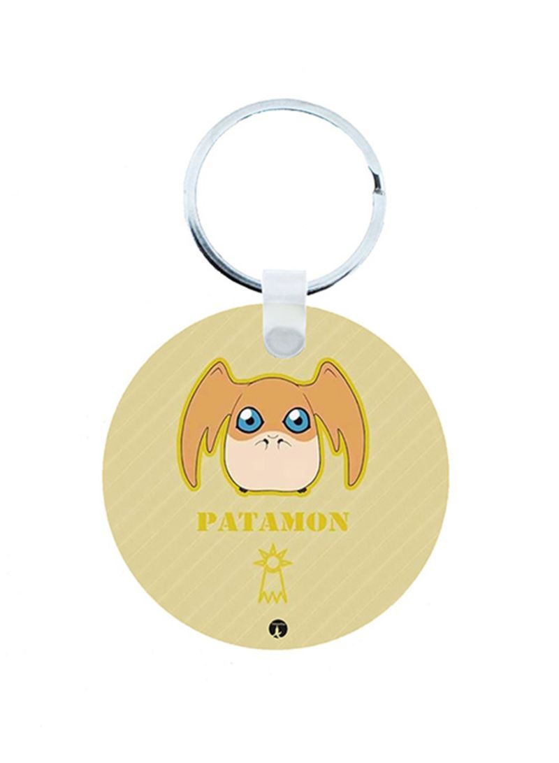 Digimon Anime Wooden Keychain