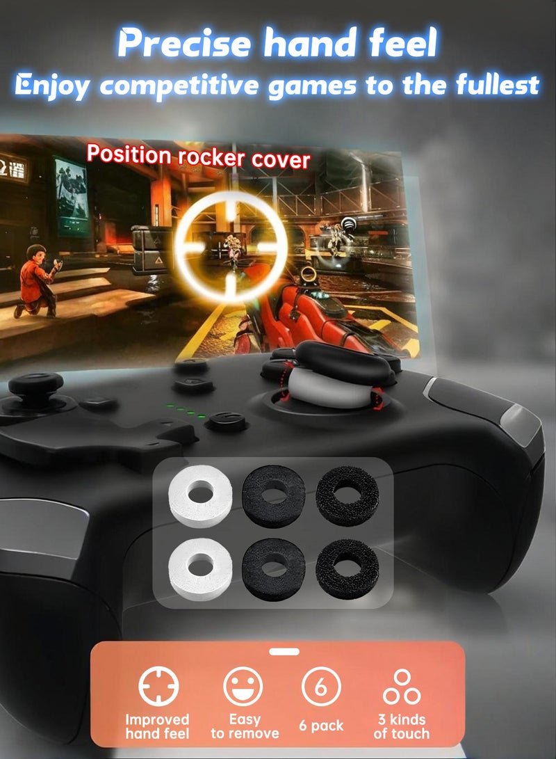 JEYI Protect the joystick, Aim Assist Target Motion Control Sponge Rings,Game Handle Buffer Precision Rings,Handle Sponge Pad Sponge Ring Game Controller Rocker Resistance Ring,Anti wear ring and anti wear tape, Compatible with PS4/PS5,Xbox Series X/S,Switch Pro Controller - Image 2
