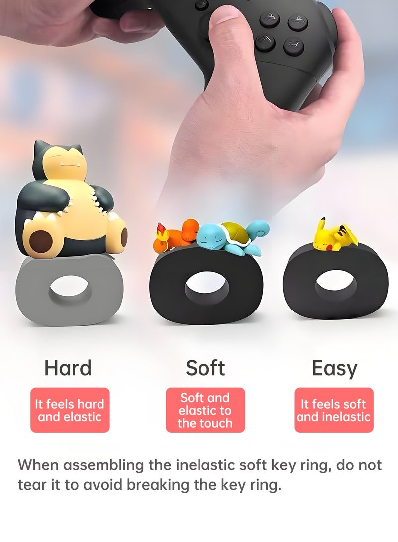 JEYI Protect the joystick, Aim Assist Target Motion Control Sponge Rings,Game Handle Buffer Precision Rings,Handle Sponge Pad Sponge Ring Game Controller Rocker Resistance Ring,Anti wear ring and anti wear tape, Compatible with PS4/PS5,Xbox Series X/S,Switch Pro Controller - Image 3