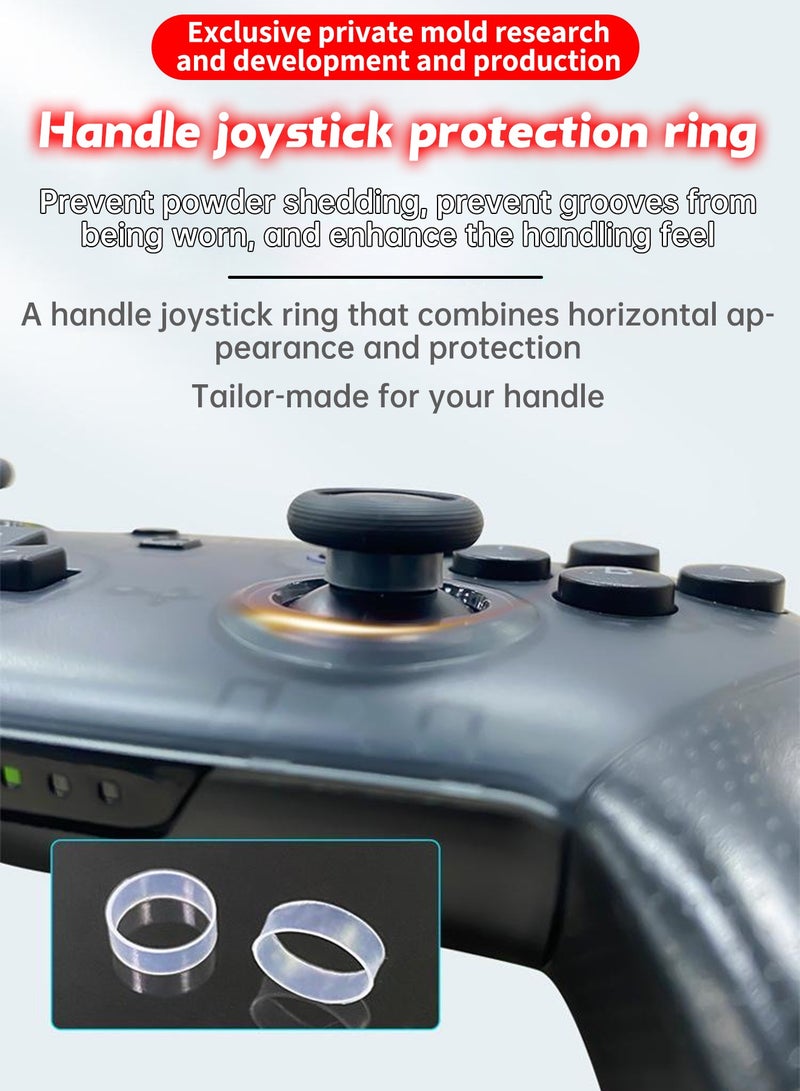 JEYI Protect the joystick, Aim Assist Target Motion Control Sponge Rings,Game Handle Buffer Precision Rings,Handle Sponge Pad Sponge Ring Game Controller Rocker Resistance Ring,Anti wear ring and anti wear tape, Compatible with PS4/PS5,Xbox Series X/S,Switch Pro Controller - Image 5