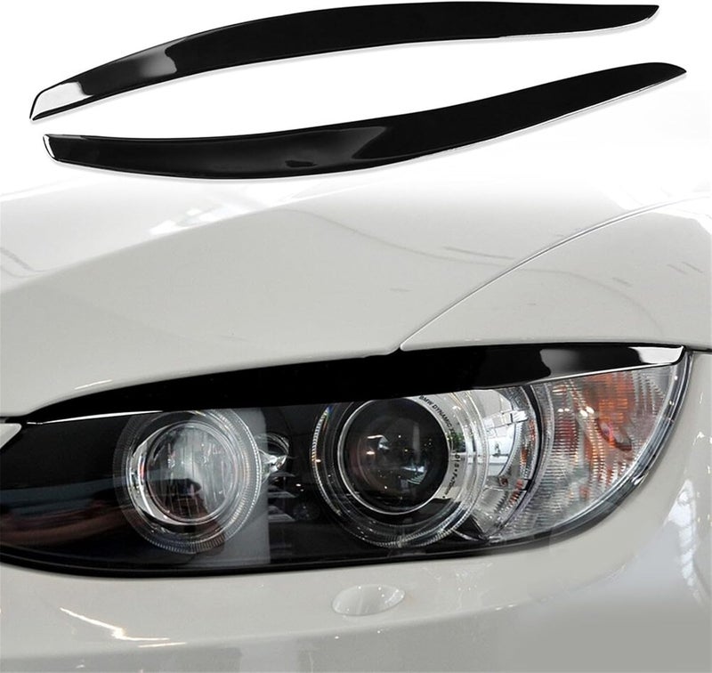 Vuzmode Gloss Black Headlight Eyelid Trim for BMW 3 Series - Image 2