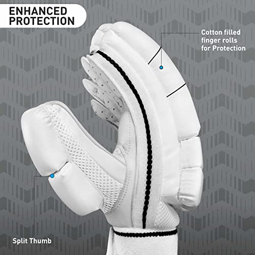 GM 303 Leather Cricket Batting Gloves for Mens, Size - Boys, Right Hand - Image 3