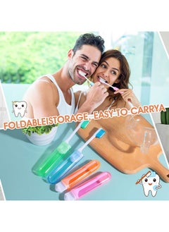 Sibba Toothbrush Covers 4 Pieces Folding Manual Toothbrushes Case Travel Kit Soft Bristles Tooth Brushes Mini Size Portable Brush Coverings Wrapped for Men Women Childrens Toddler - pzsku/Z9929E4A79D4BD869F5D3Z/45/_/1736426495/729a3450-5959-4efe-b360-de1e32225573