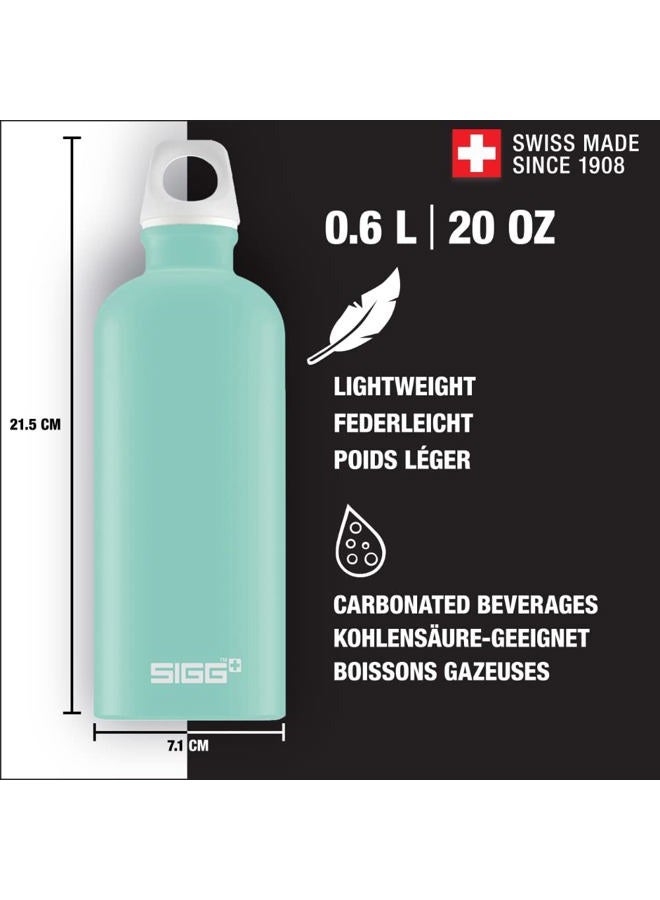 SIGG - Aluminium Water Bottle - Traveller Glacier - Climate Neutral Certified - Suitable For Carbonated Beverages - Leakproof - Lightweight - BPA Free - Glacier - 0.6 L - Image 3