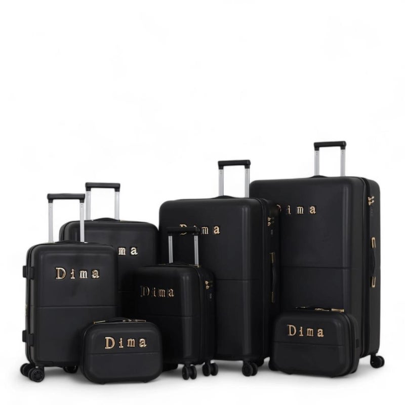 DIMA Travel bag set - 7 pieces, including 5 trolley bags and 2 makeup bags - with double covers - and an expansion zipper - from Dima brand - Image 1