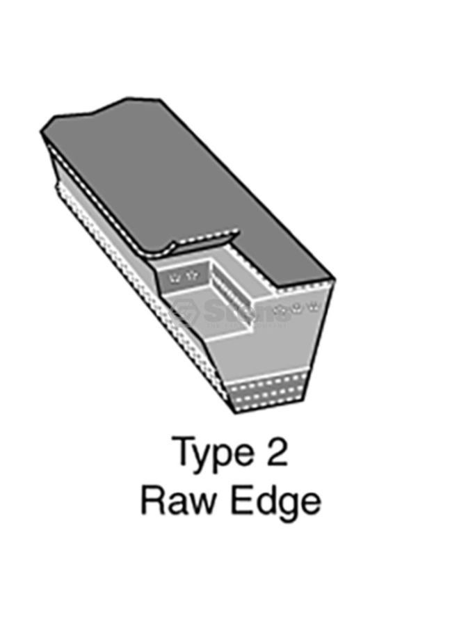 Stens New Industrial Raw Edge Belt 265-285 Compatible with Wacker 0111158 - Image 2