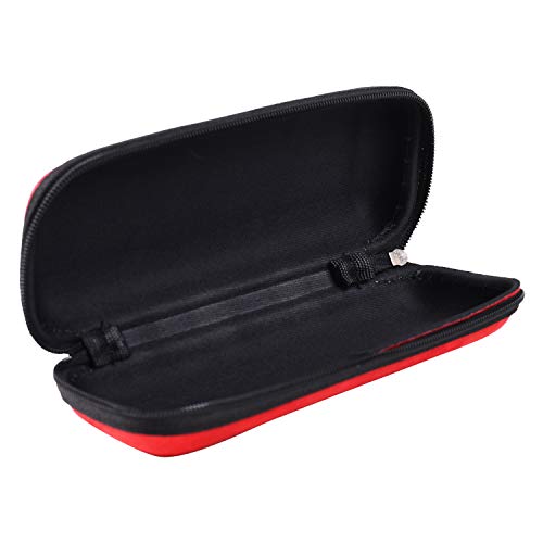 VIVID Vision Unisex Adult Lightweight Eyewear Specs Case Cover | Protect Eye Glasses | Chashma Dibbi | Spectacle Box | Closure - ZIPPER | Fabric | IC-358 | Red-Black - Image 3