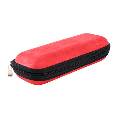 VIVID Vision Unisex Adult Lightweight Eyewear Specs Case Cover | Protect Eye Glasses | Chashma Dibbi | Spectacle Box | Closure - ZIPPER | Fabric | IC-358 | Red-Black - Image 2