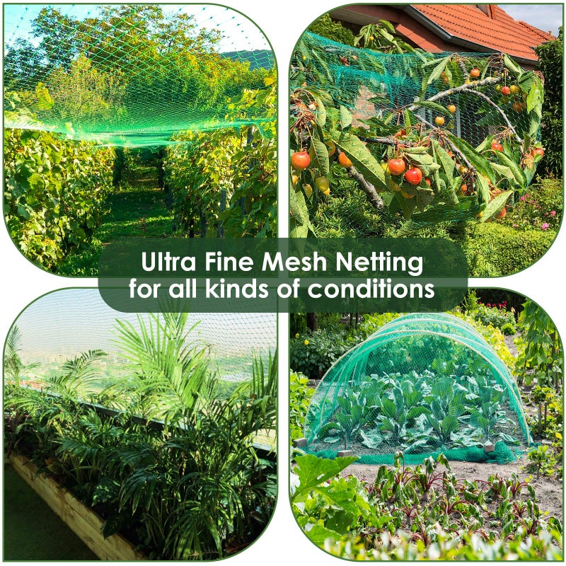 Ruolan Ruolan Bird Netting for Garden Protect Vegetable Plants and Fruit Trees13X20Ft,Plastic Trellis Netting for Birds, Deer,Squirrels and Other Animals  - Image 5