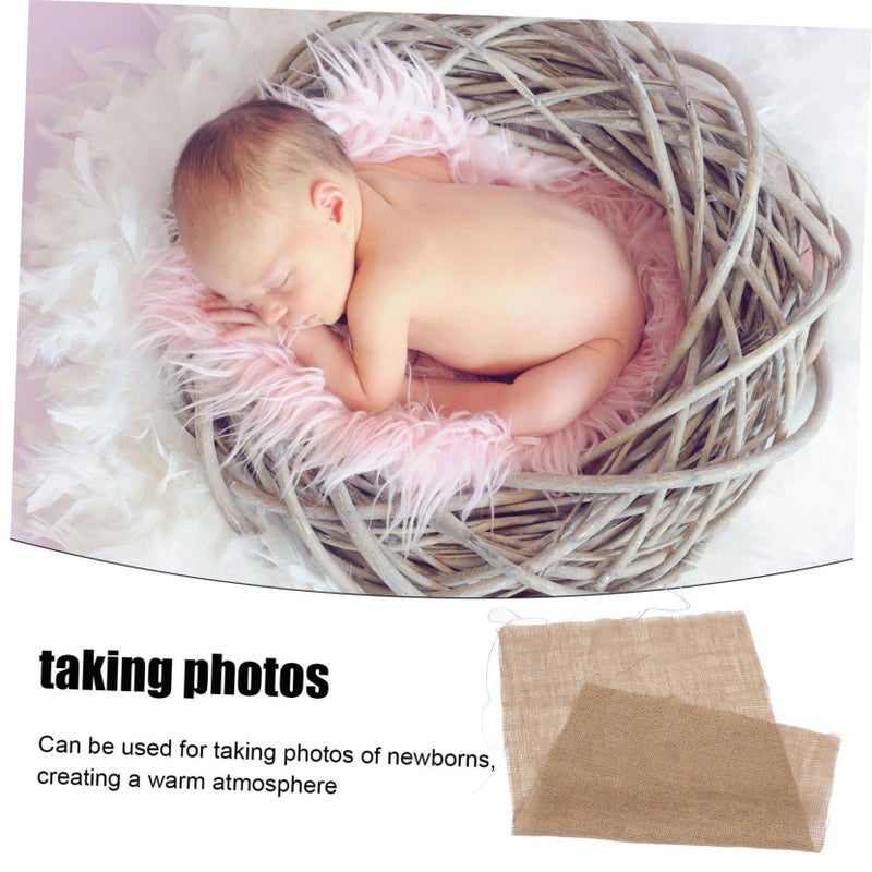 Soft Newborn Photo Wrap Blanket For Crib Photography Props Natural Gentle Skin Design - Image 5