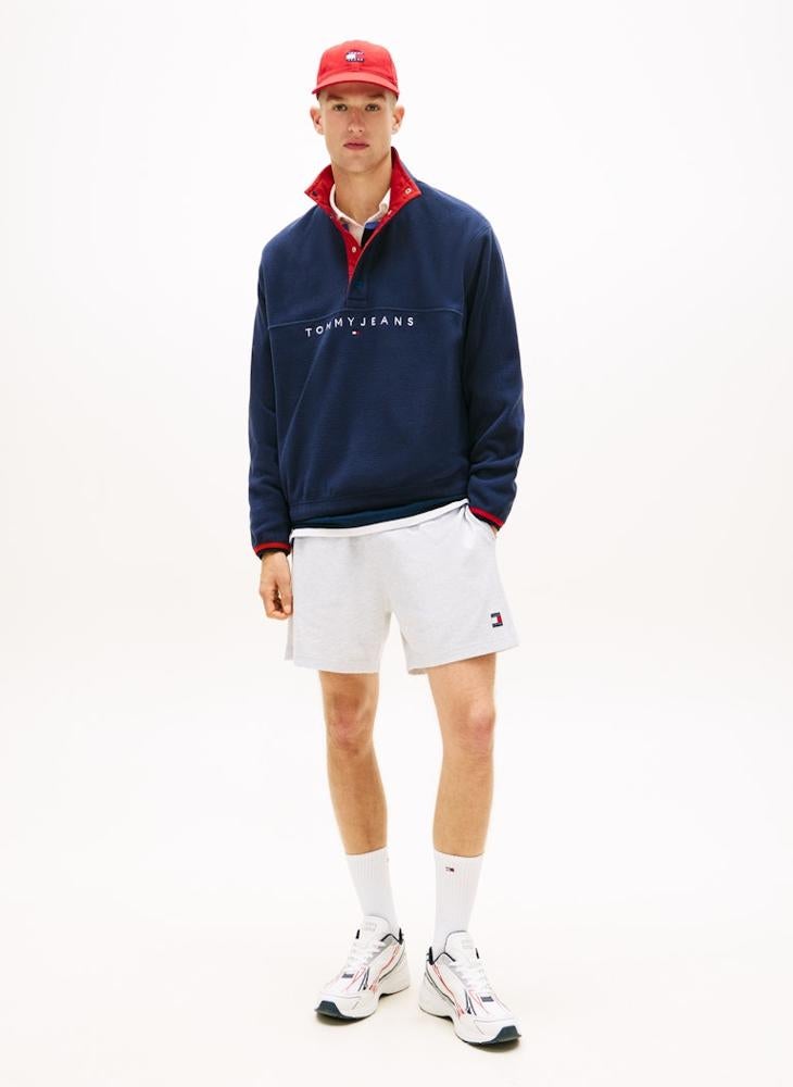 TOMMY JEANS Logo Waffle Knit Sweat Shorts - Image 4