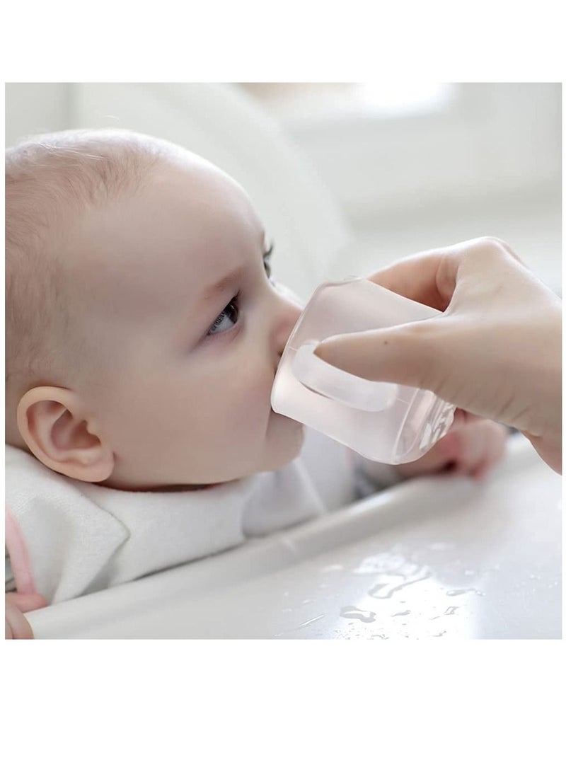 كاست ويف أكواب سيليكون للأطفال الصغار ، خالية من مادة Bpa - أكواب تدريب واقية للطفل 6 أشهر + ، 5 أونصات ، ناعمة ومرنة ، شرب أسهل بشكل مستقل ، سيليكون بدرجة الطعام ، بدون زوايا مخفية ، تمنع الاختناق - Image 3