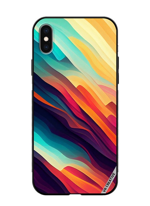 Protective Case Cover For Apple iPhone XS Max Abstract Colorful  With Gradient Patterns Design Multicolour