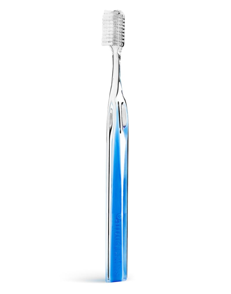 Supersmile Crystal Collection Toothbrush Whitening Tooth Brush wErgonomic Handle Patented 45 Soft Nylon Bristle Tooth Brushes for Adults Children