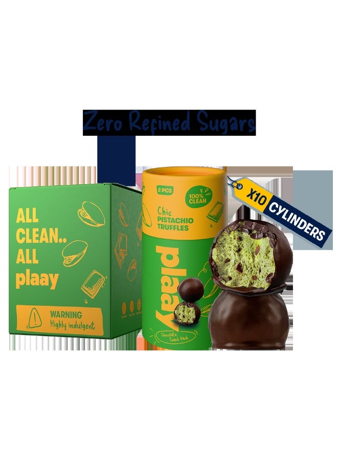 Plaay Pistachio Chocolate Truffles 10x30g - Image 1