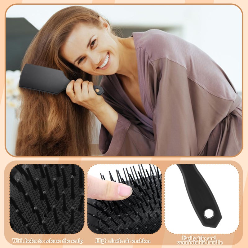 ProSuites 5Pcs Hair Brushes for Women Hair Comb Set Detangler Brush for Men and Women Wet, Dry, Curly and Straight Hair - Image 2