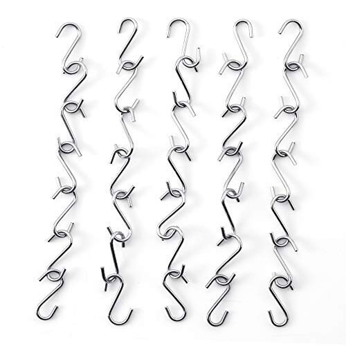 rhinocats Small S Hooks, Mini 100 Pack Stainless S Shaped Hooks, 14mm Length ，Heavy Duty for Hanging - Image 3