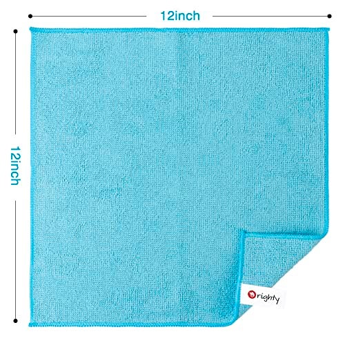 Orighty Microfiber Cleaning Cloth Pack of 12, Microfiber Towels for Cars, Highly Absorbent Car Cleaning Supplies, Lint Free Cloths Clean Rags for Car Care, House, Kitchen, 12x12 inch - Image 5
