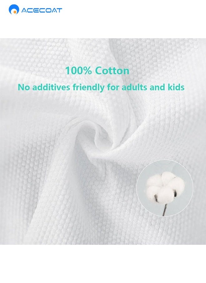 ACECOAT 2-Pack Disposable Bath Towels | Camping Towel I Gym Towel I Haircut Towel 20 PCS, Individually Wrapped, Large 65x 30 (White Individually Wrapped)  - Image 2
