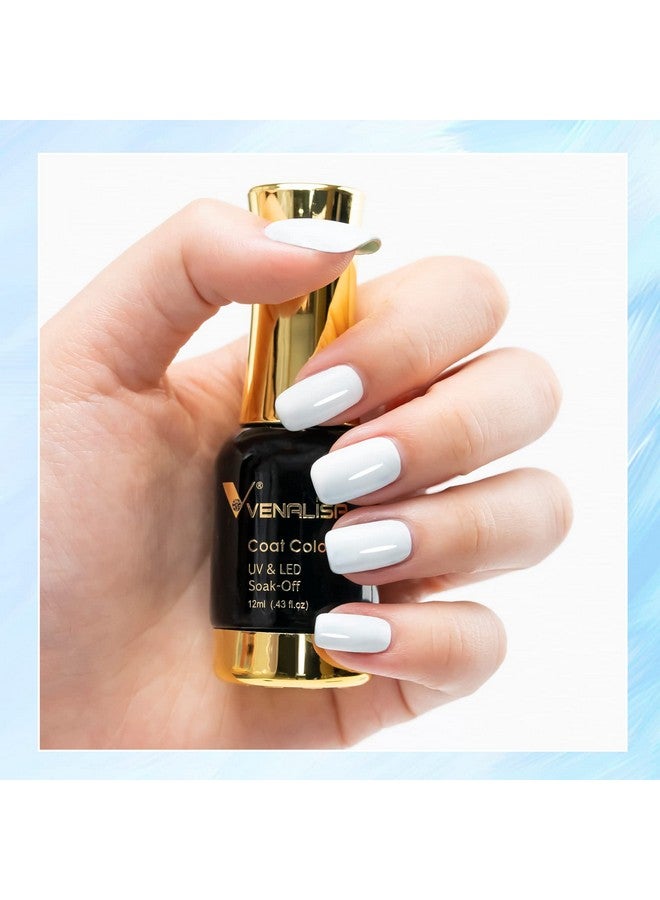 V VENALISA Venalisa Gel Nail Polish 12Ml Pure White Color Soak Off Uv Led Nail Gel Polish Nail Art Starter Manicure Salon Diy At Home 0.43 Oz - Image 3