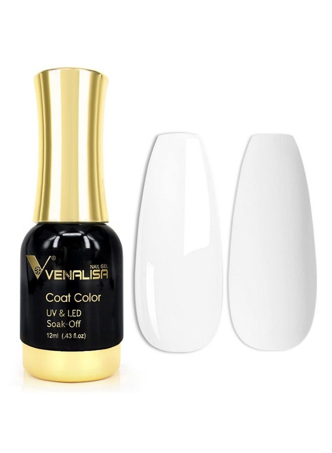 V VENALISA Venalisa Gel Nail Polish 12Ml Pure White Color Soak Off Uv Led Nail Gel Polish Nail Art Starter Manicure Salon Diy At Home 0.43 Oz - Image 1