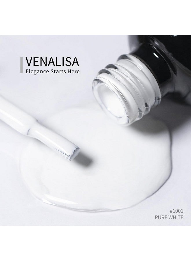 V VENALISA Venalisa Gel Nail Polish 12Ml Pure White Color Soak Off Uv Led Nail Gel Polish Nail Art Starter Manicure Salon Diy At Home 0.43 Oz - Image 5