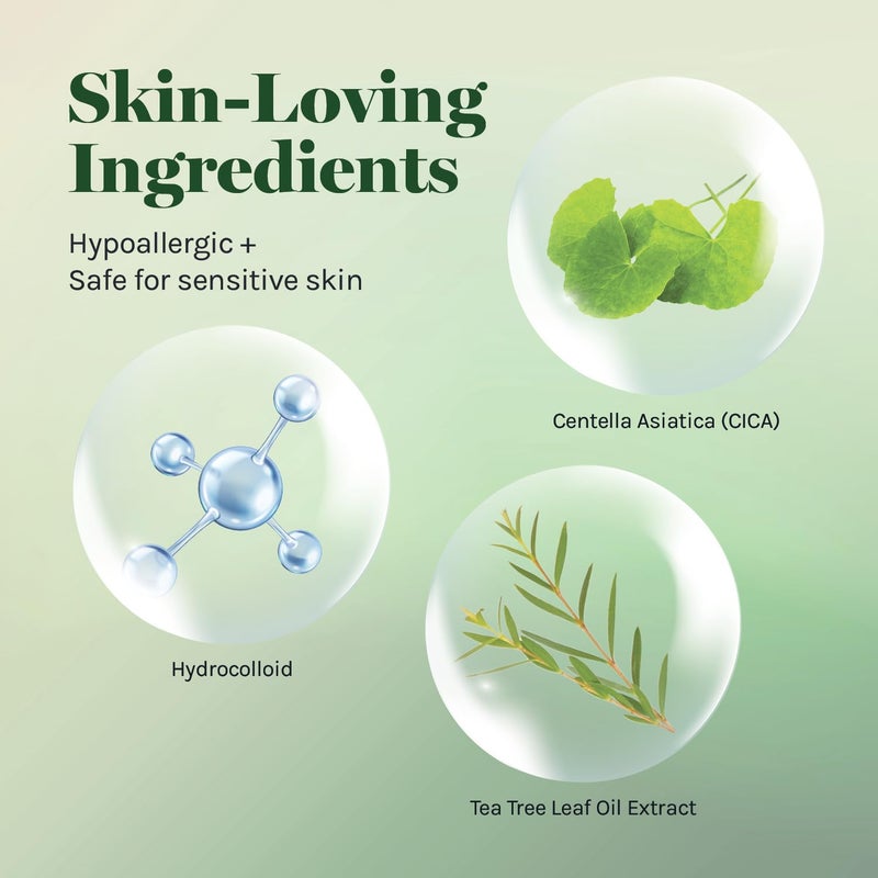 AOA Studio Absorbing Cover Healing Invisible Acne Patch Blemish Spot, Treatment, Facial Acne Patch Vegan, Cruelty Free, Hydrocolloid, Two Sizes 10mm 12mm (Total 84 Counts) - Image 5