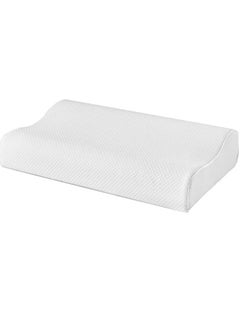 ELTRAZONE Memory Foam Pillow, Findigit Cervical Neck Support Pillow for Sleeping, Contour Ergonomic Orthopedic Pillow for Back, Side Sleeper (White)  - Image 2