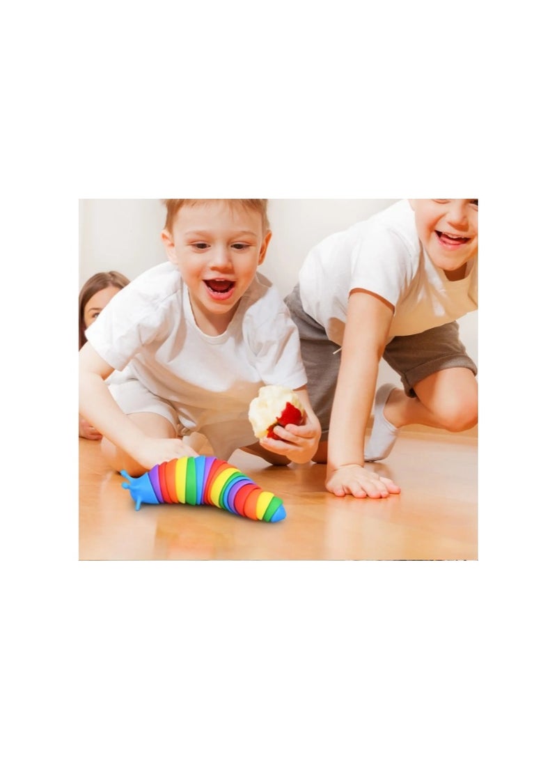 18 cm Slug Decompression Toy Cute Caterpillar Shape Decompressor Office Table Toy Sensory Toy for Children and Adults  - Image 4
