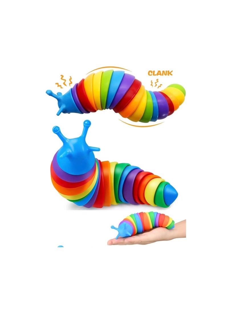18 cm Slug Decompression Toy Cute Caterpillar Shape Decompressor Office Table Toy Sensory Toy for Children and Adults  - Image 1