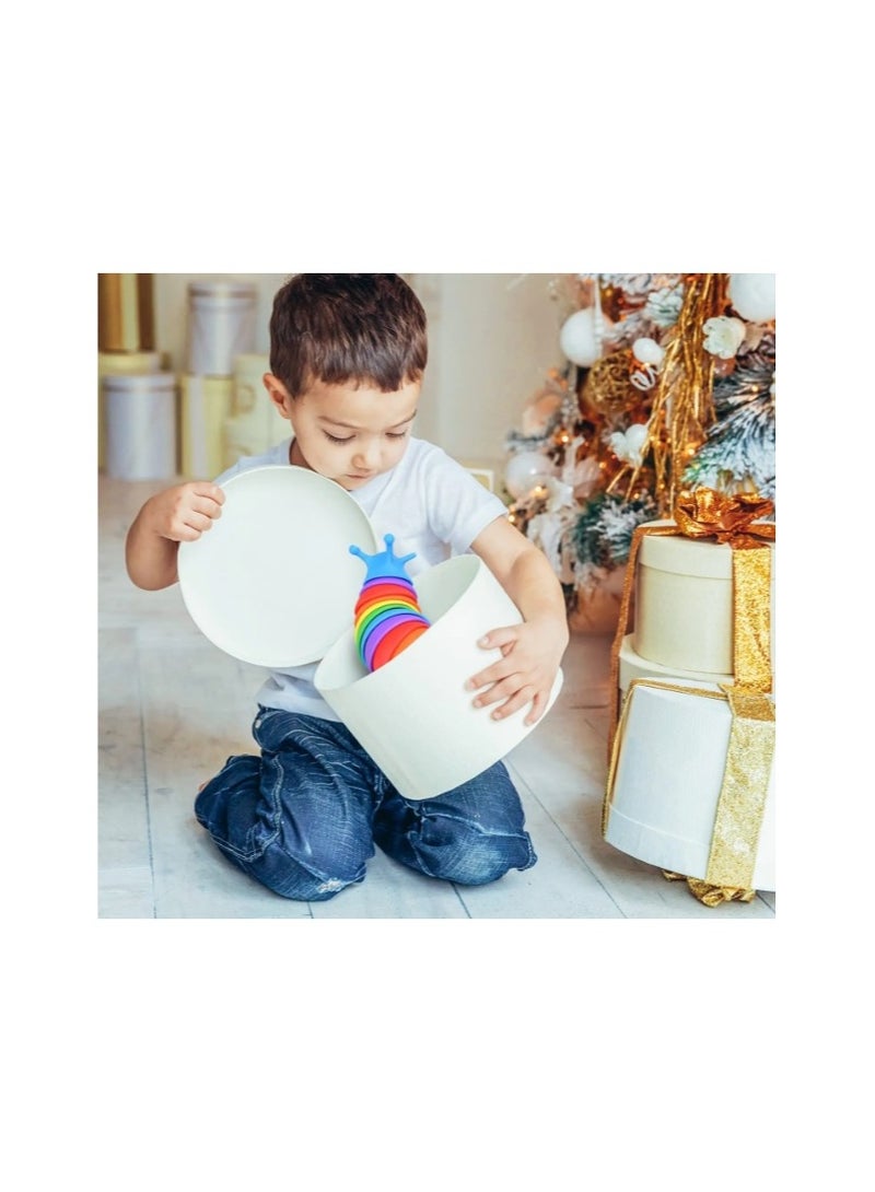 18 cm Slug Decompression Toy Cute Caterpillar Shape Decompressor Office Table Toy Sensory Toy for Children and Adults  - Image 3