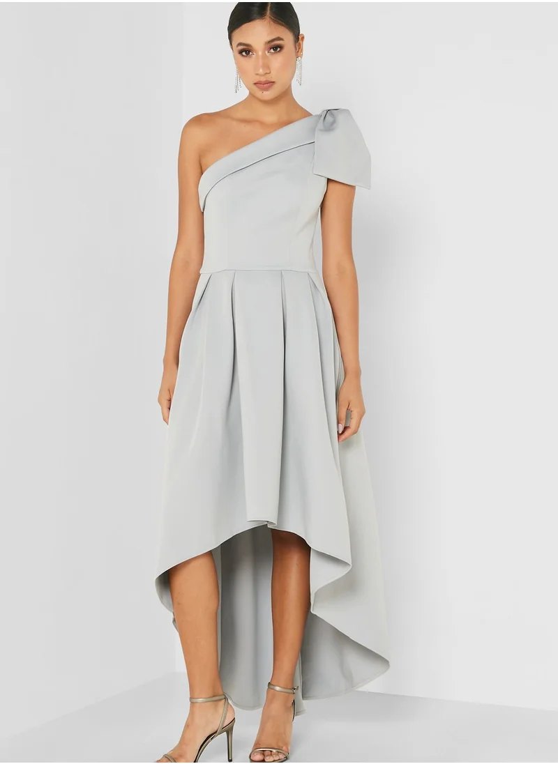 Chi-Chi London One Shoulder Asymmetric Dress