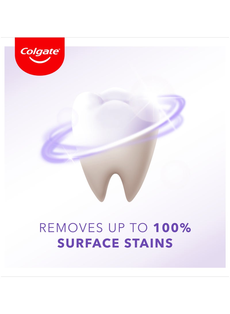 Colgate Optic White Purple Reveal Whitening Toothpaste  Pack of 2 - Image 3