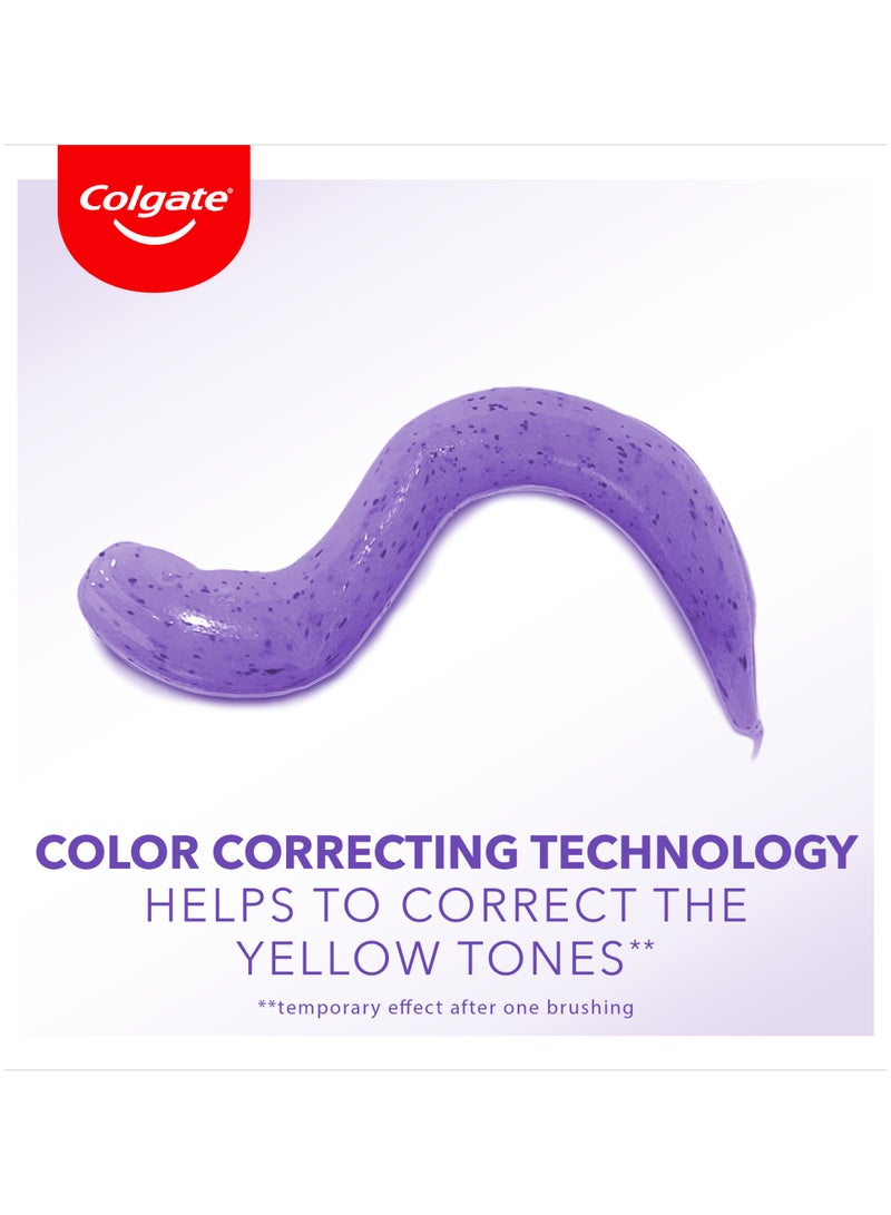 Colgate Optic White Purple Reveal Whitening Toothpaste  Pack of 2 - Image 2