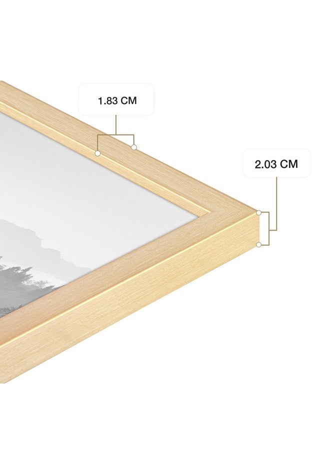 MCS MCS Foundation 20x30 Poster Frame Traditional Brass, Vertical & Horizontal Wall Hanging Large Picture Frame for Photos, Posters & Art Prints (1-Pack)  - Image 4