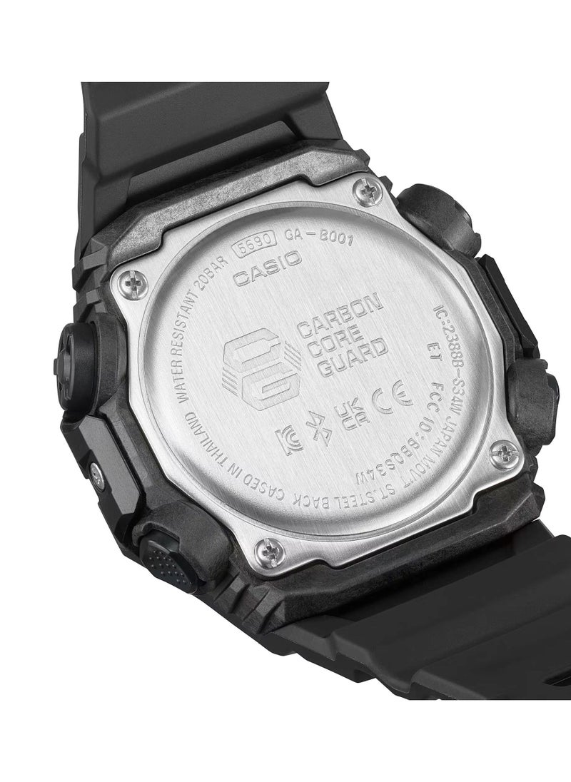 CASIO - G-Shock Analog-Digital Black Dial Resin Band Men's Watch-GA-B001-1ADR - Image 1