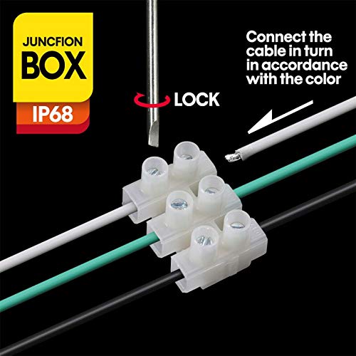ILSSLI Junction Box Outdoor Waterproof IP68 3 Way Plug Line M25 Coaxial Cable Connector Wire Range 4 to14mm Electrical External Power Cord Junction Boxes - Image 4