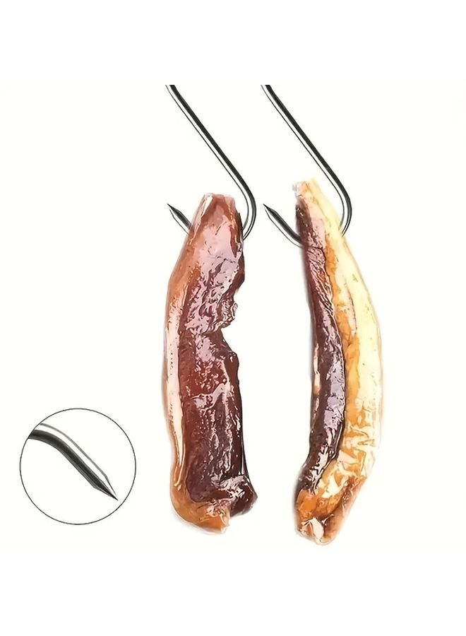 20pcs Heavy Duty Stainless Steel Meat Hooks Curved Butcher Hanging Commercial Rust Resistant - Image 5