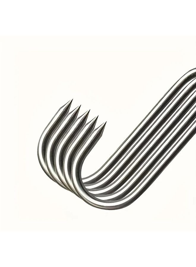 20pcs Heavy Duty Stainless Steel Meat Hooks Curved Butcher Hanging Commercial Rust Resistant - Image 4
