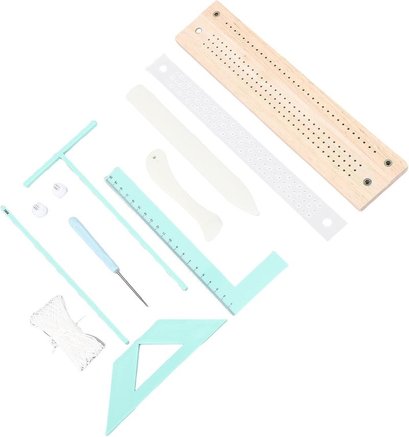Asixxsix Book Binding Tools, Portable Beech Wood Bookbinding Kits Multifunctional Book Making Tools with Complete Set for Hand Sewing Binding Diary Planner Notebook - Image 1