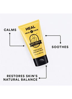Bee Bald HEAL Post-Shave Healing Balm Immediately Calms & Soothes Damaged Skin, Treats Bumps, Redness, Razor Burn & Other Shaving Related Irritations.  - Image 4